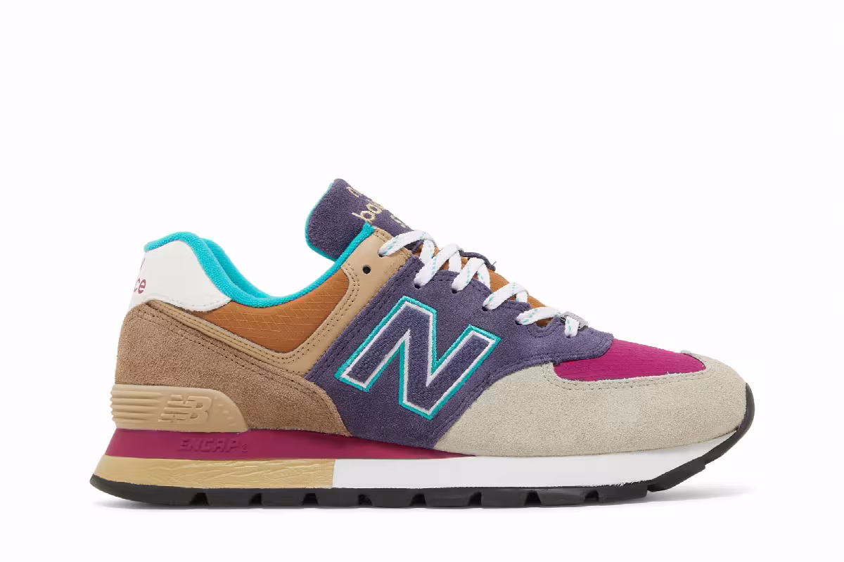 New Balance 574 Rugged Navy Brown, view 2
