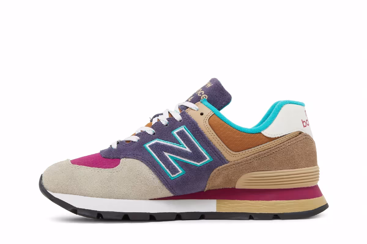 New Balance 574 Rugged Navy Brown, view 4