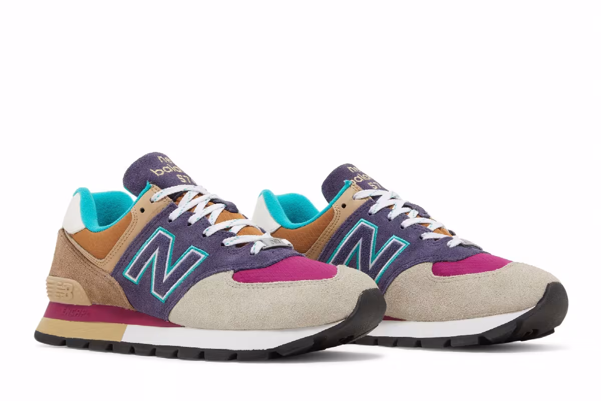 New Balance 574 Rugged Navy Brown, view 9