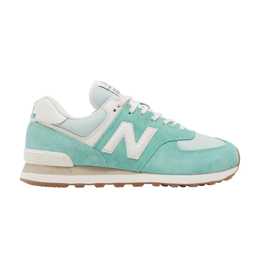 New Balance 574 Green White Gum