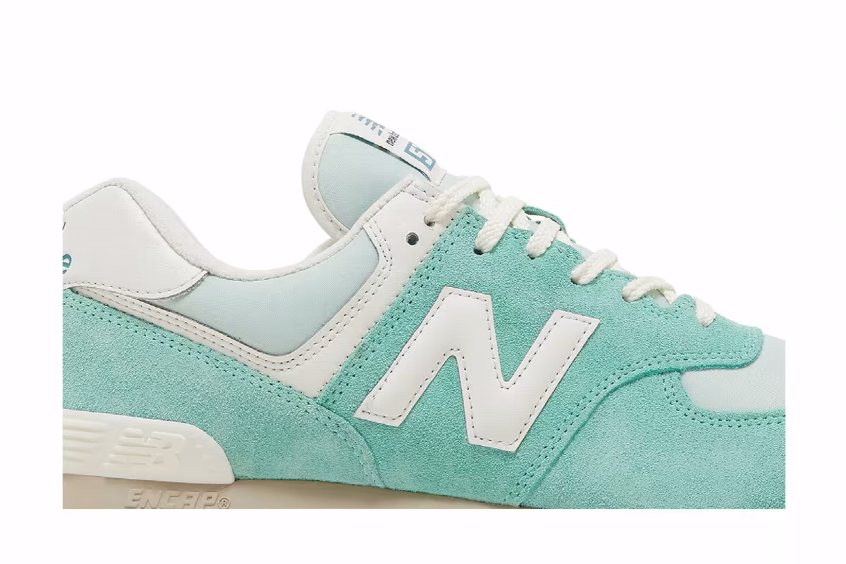 New Balance 574 Green White Gum, view 3