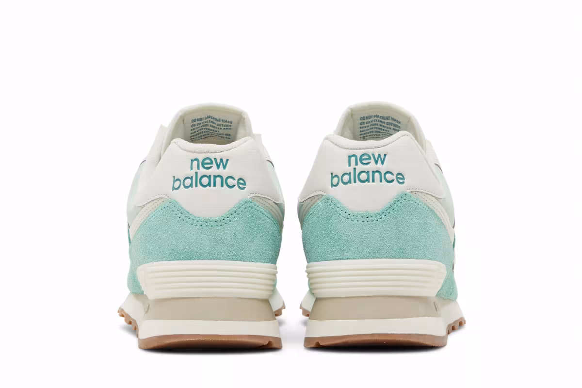 New Balance 574 Green White Gum, view 7