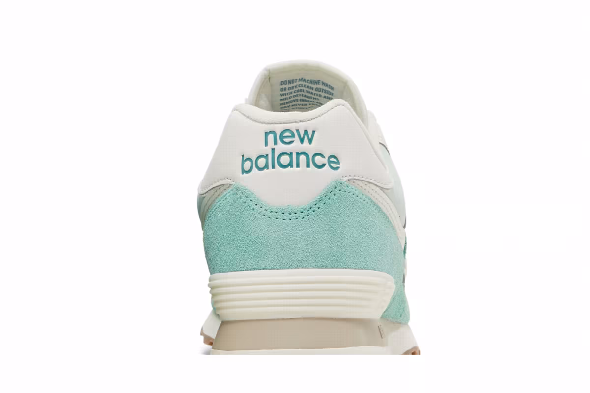 New Balance 574 Green White Gum, view 8
