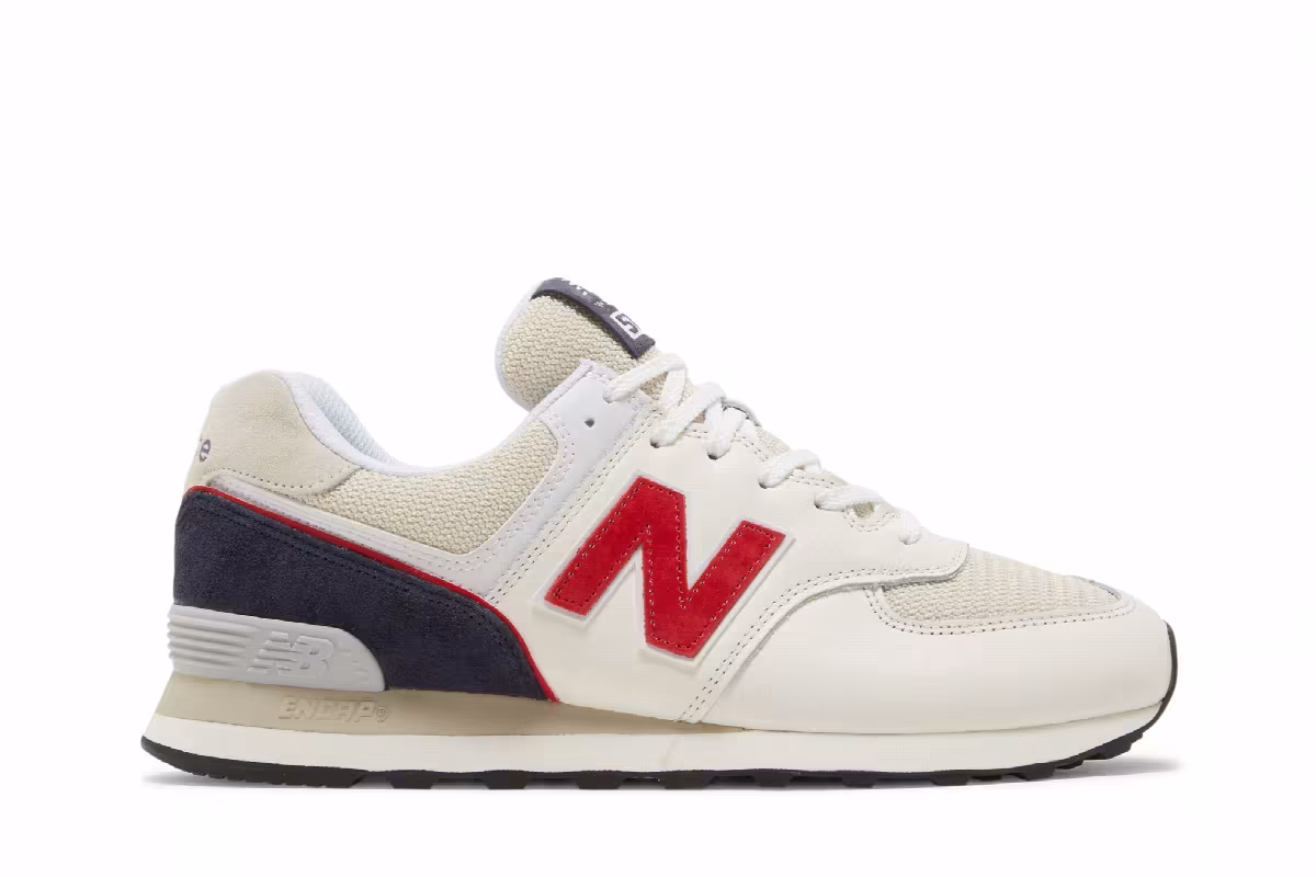 New Balance 574 Sea Salt Navy, view 2