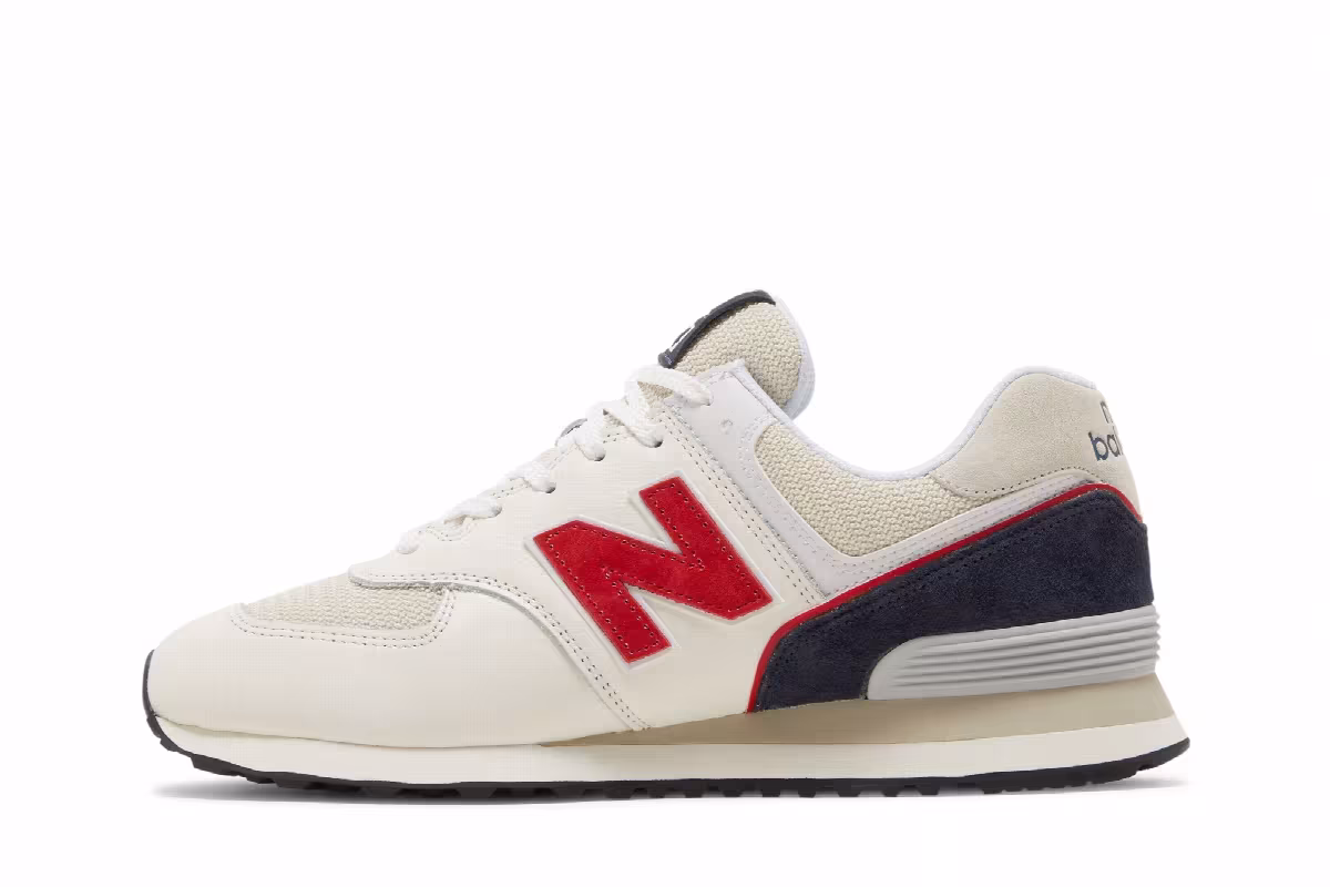 New Balance 574 Sea Salt Navy, view 4