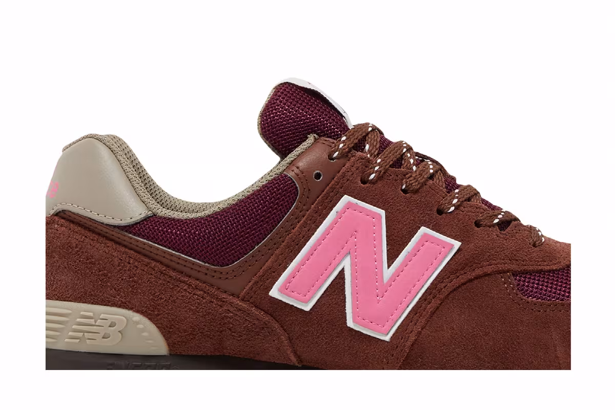 New Balance 574 Brown Pink, view 3
