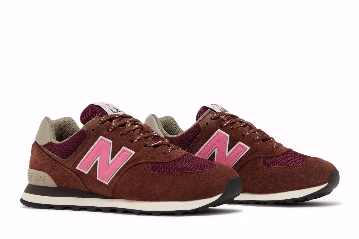 New Balance 574 Brown Pink, view 9