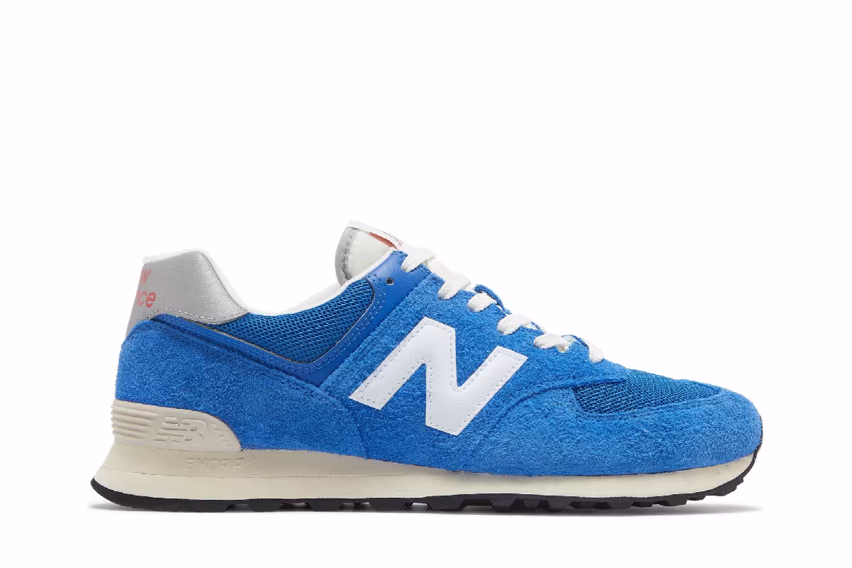 New Balance 574 Blue White, view 2