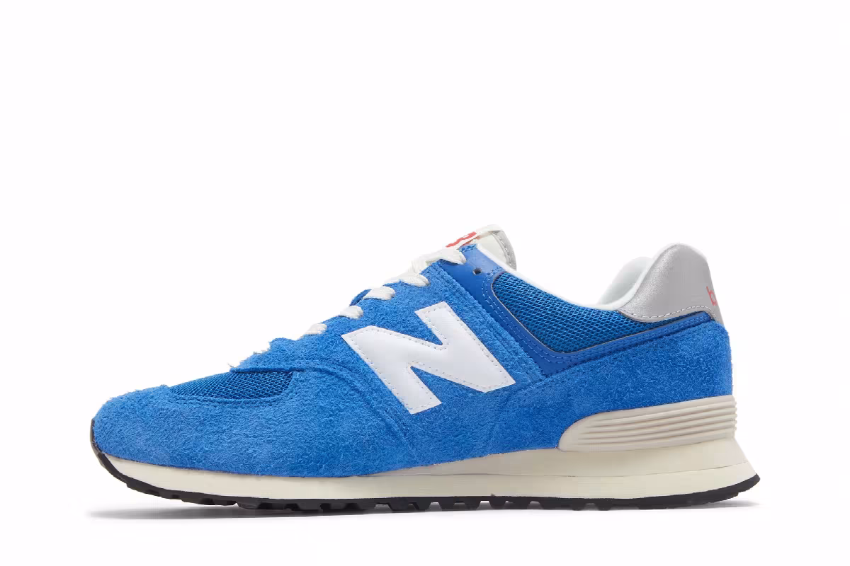 New Balance 574 Blue White, view 4