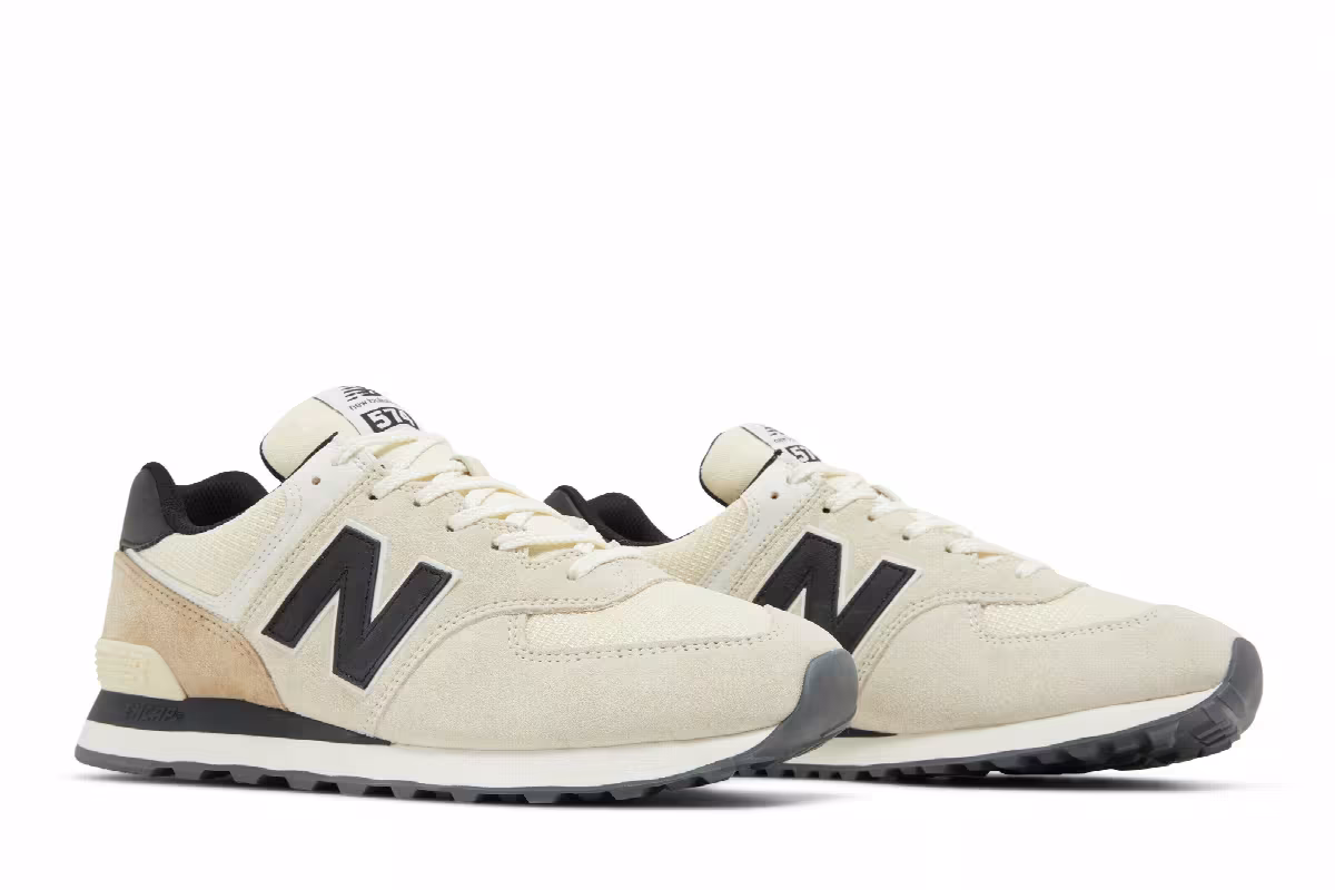 New Balance 574 Macadamia Nut, view 9