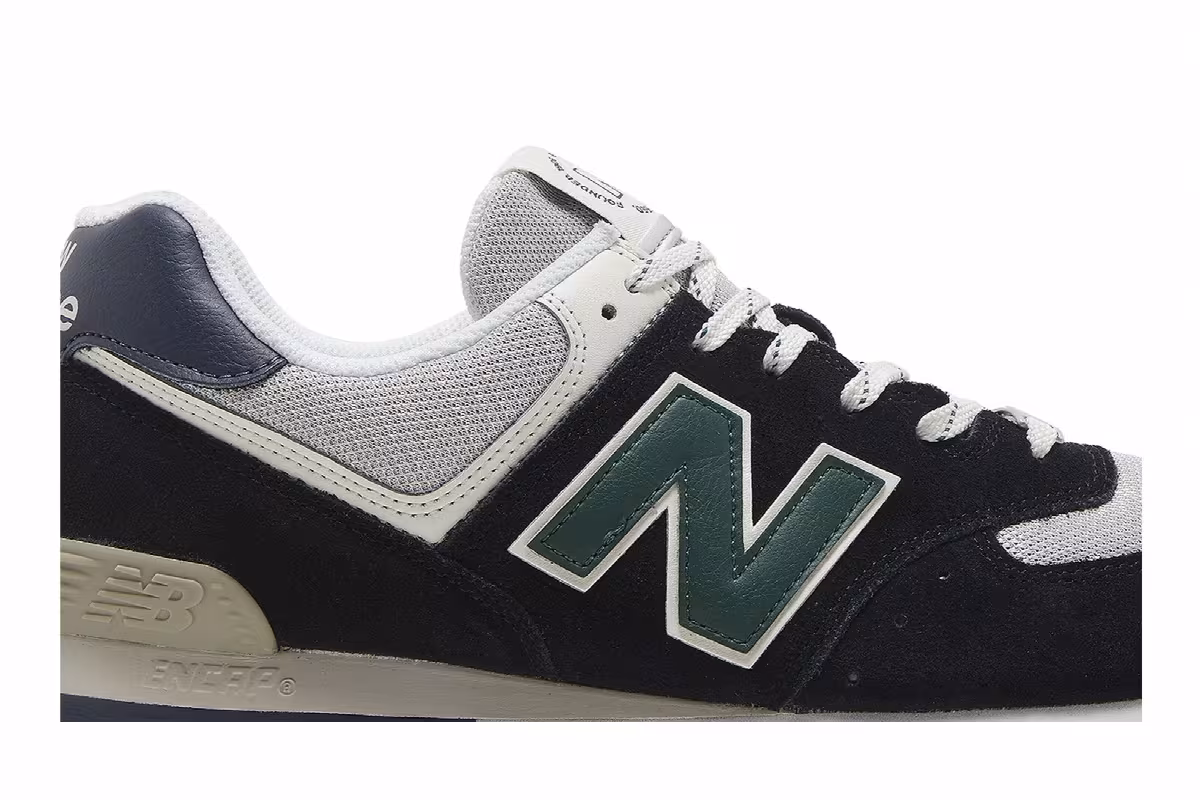 New Balance 574 Rugged Black Green, view 3