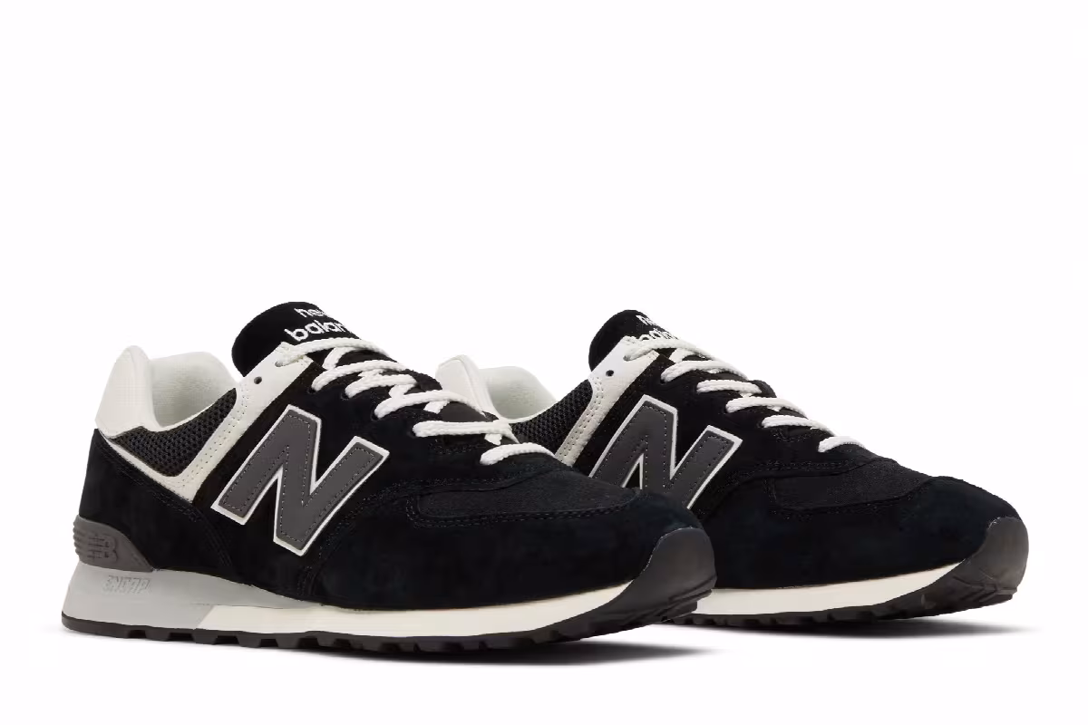New Balance 574 Black White, view 9
