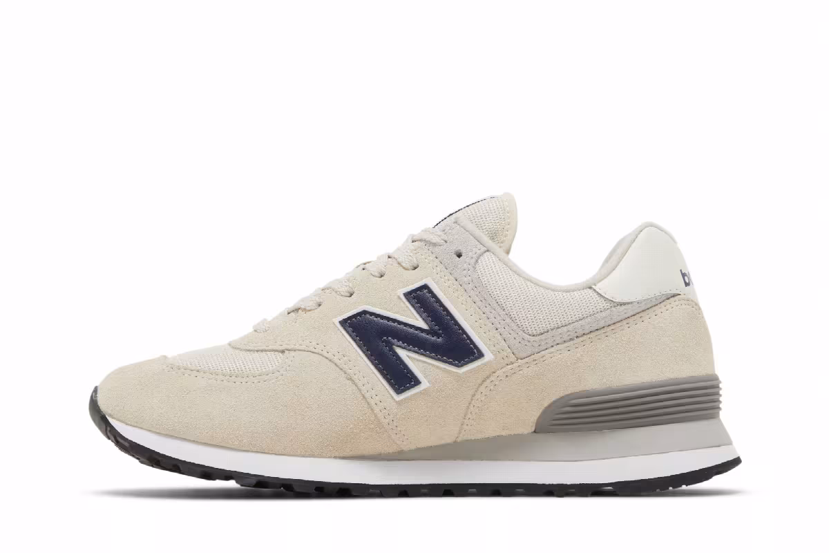 New Balance 574v2 Tan Navy, view 4