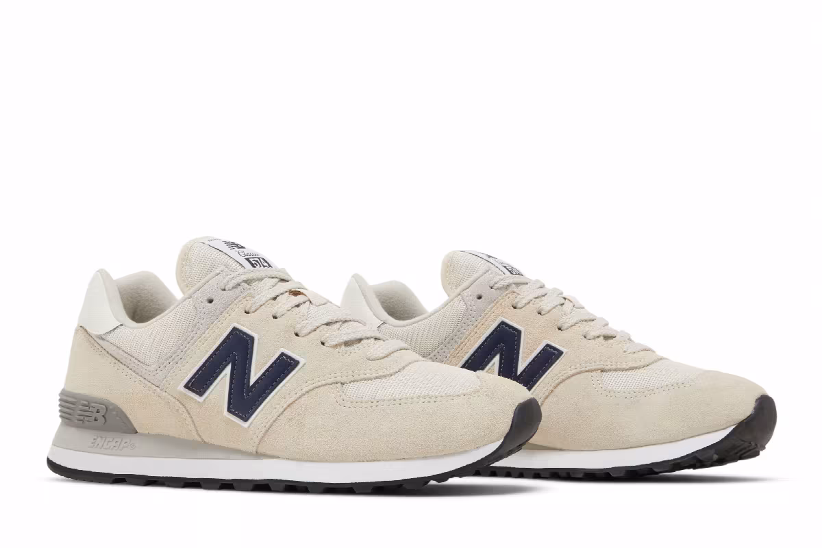 New Balance 574v2 Tan Navy, view 9