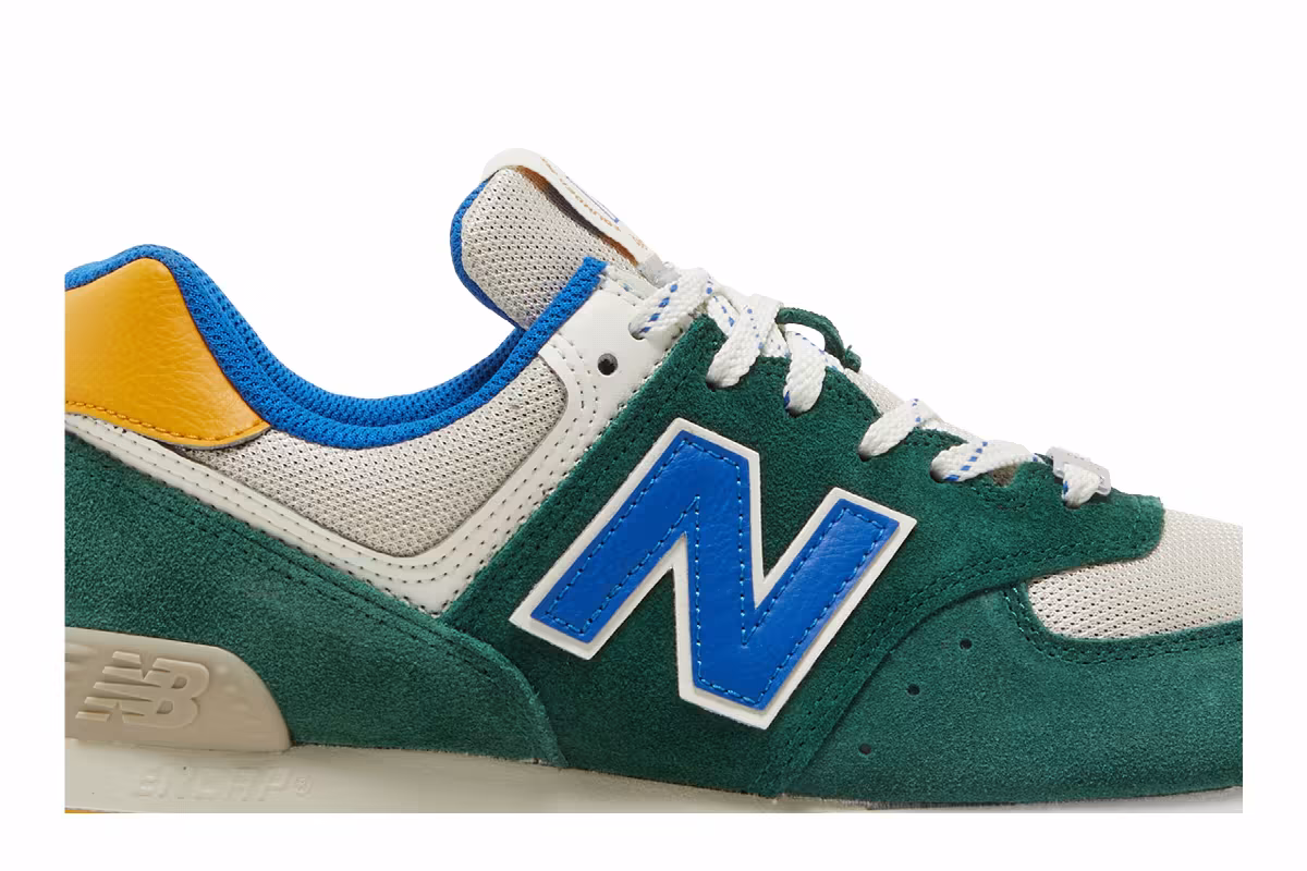 New Balance 574 Rugged Green Royal Blue, view 3