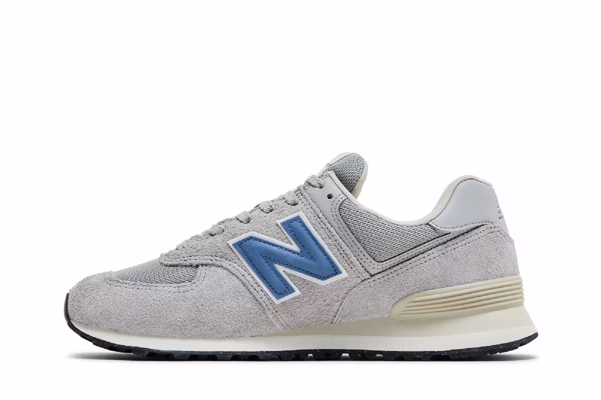 New Balance 574 Grey Royal Blue, view 4