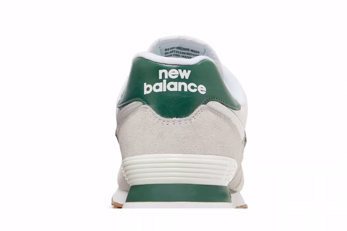 New Balance 574 White Green Gum, view 8