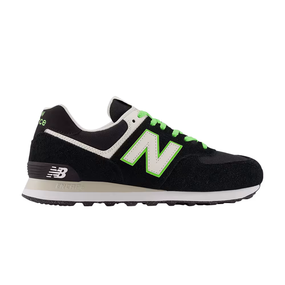New Balance 574 Black Green