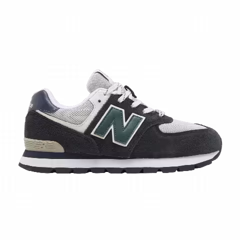 New Balance 574 Big Kid 'Black Nightwatch Green'
