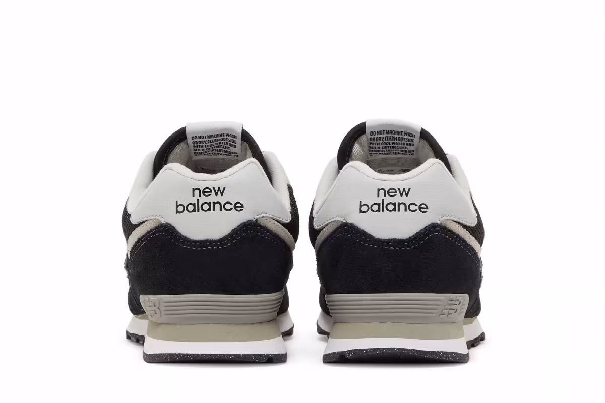 New Balance 574 Big Kid Core Pack - Black White, view 7