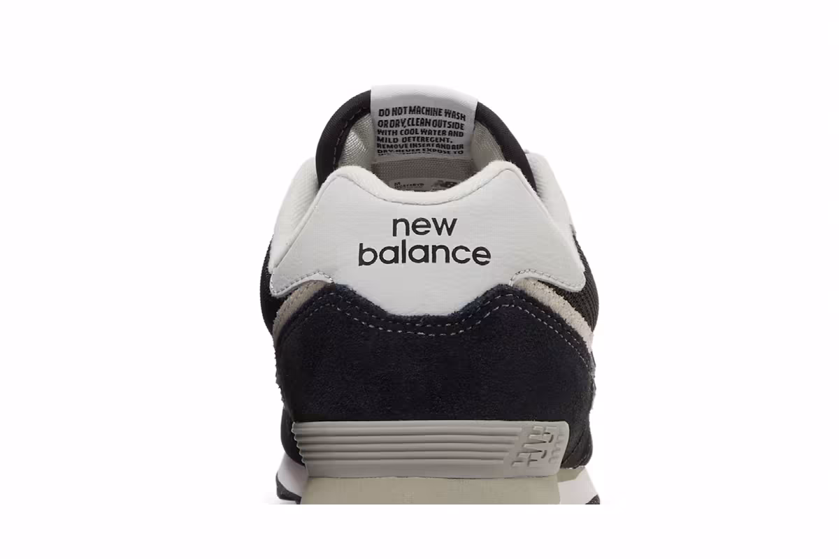 New Balance 574 Big Kid Core Pack - Black White, view 8