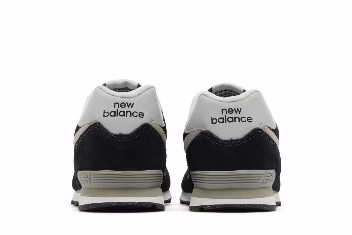 New Balance 574 Big Kid Wide Core Pack - Black White, view 7