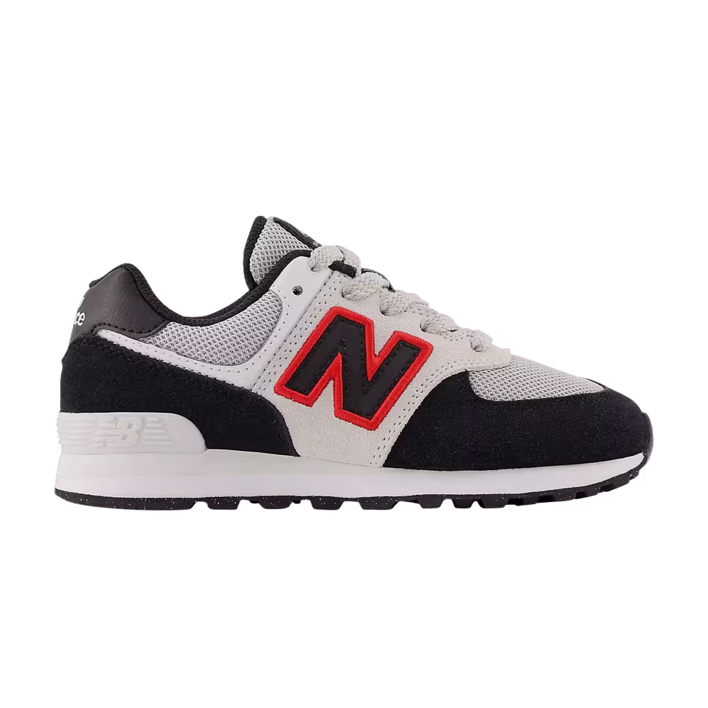 New Balance 574 Little Kid Black Nimbus Cloud Red