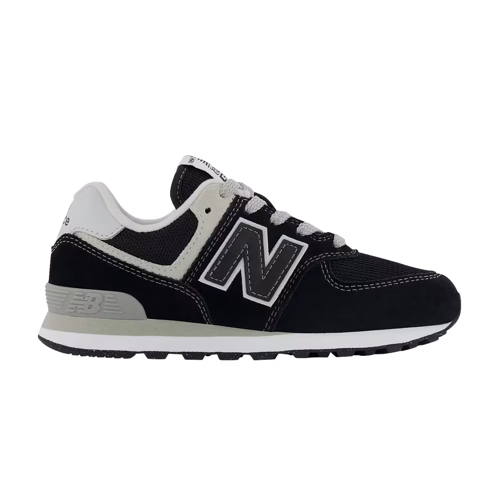 New Balance 574 Little Kid Core Pack - Black White