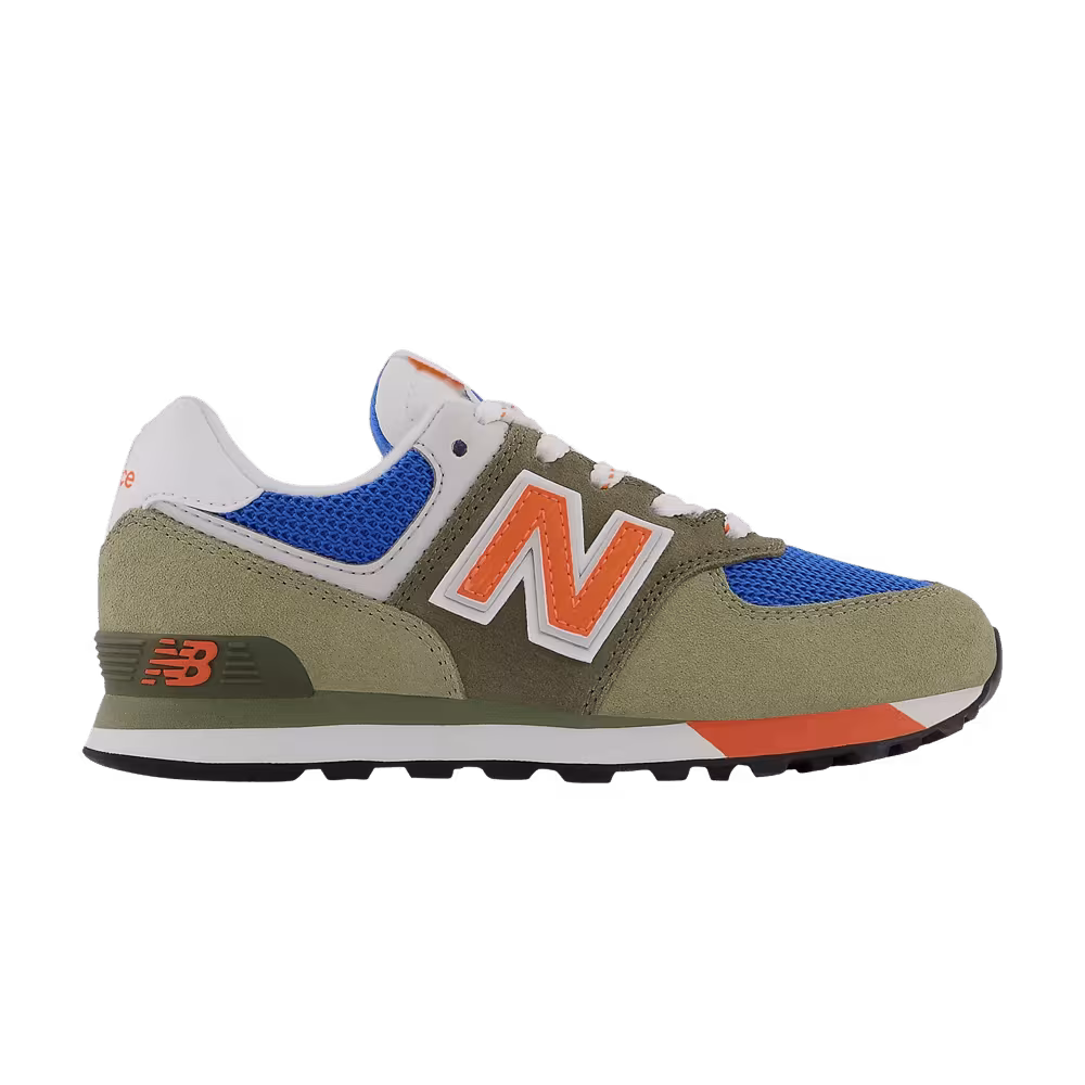 New Balance 574 Little Kid True Camo Vibrant Orange