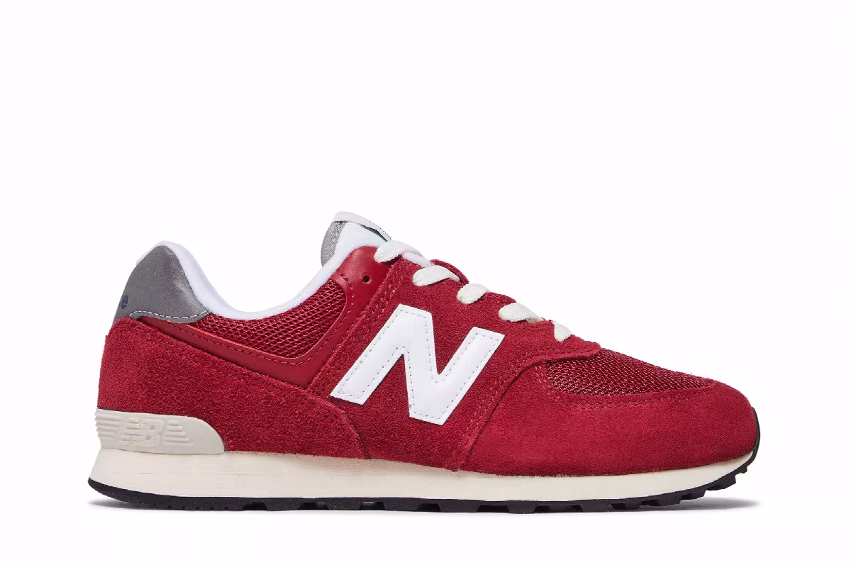 New Balance 574 Big Kid Crimson, view 2