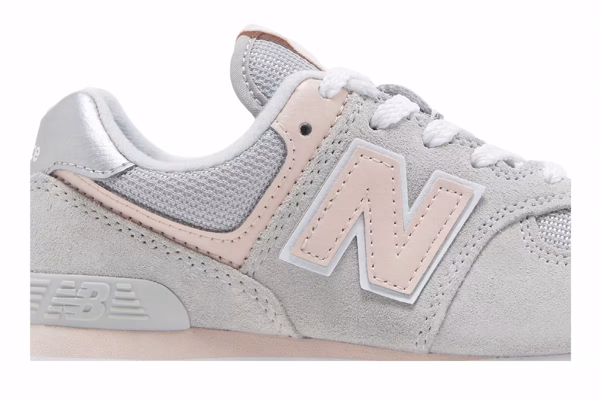 New Balance 574 Little Kid Core Pack - Rain Cloud Pink Haze, view 3