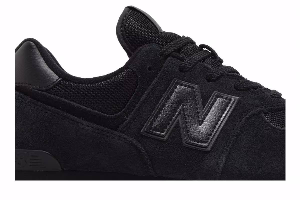 New Balance 574 Big Kid Wide Core Pack - Black, view 3