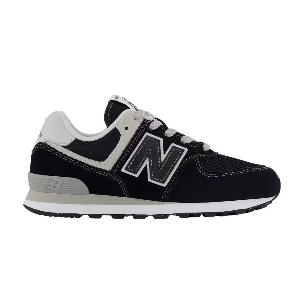 New Balance 574 Little Kid Wide Core Pack - Black White