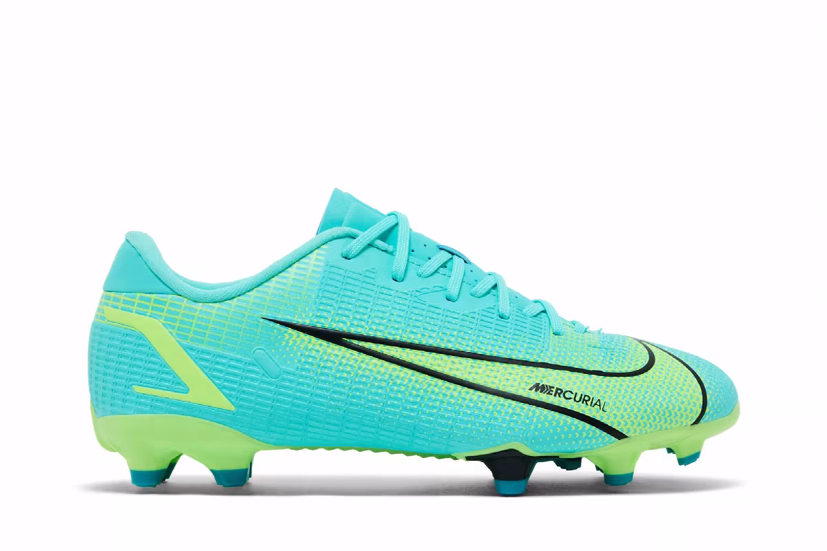 Nike Mercurial Vapor 14 Academy FG MG GS Dynamic Turquoise Lime Glow, view 2