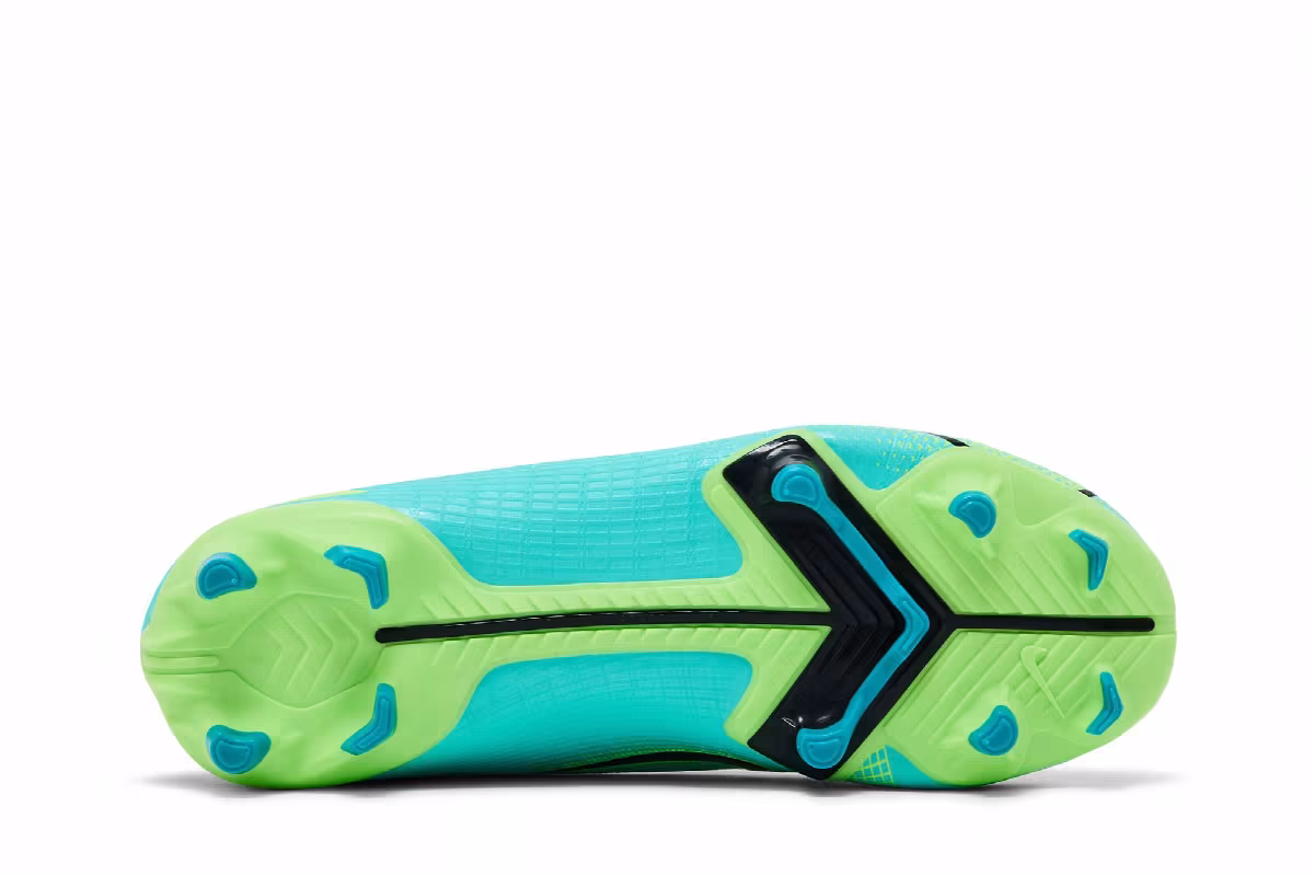 Nike Mercurial Vapor 14 Academy FG MG GS Dynamic Turquoise Lime Glow, view 5