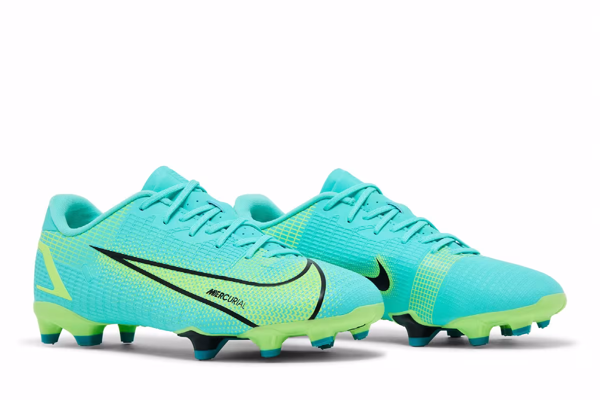 Nike Mercurial Vapor 14 Academy FG MG GS Dynamic Turquoise Lime Glow, view 9