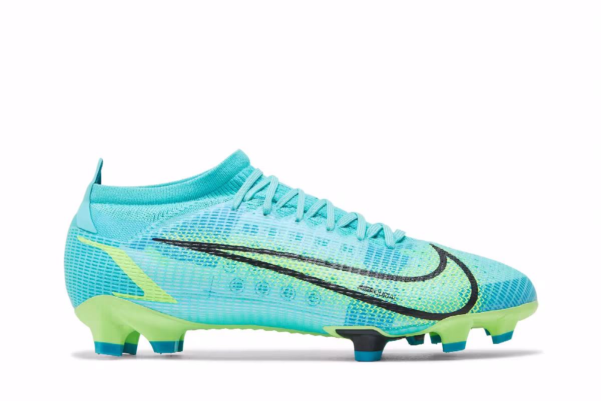 Nike Mercurial Vapor 14 Pro FG Dynamic Turquoise Lime Glow, view 2