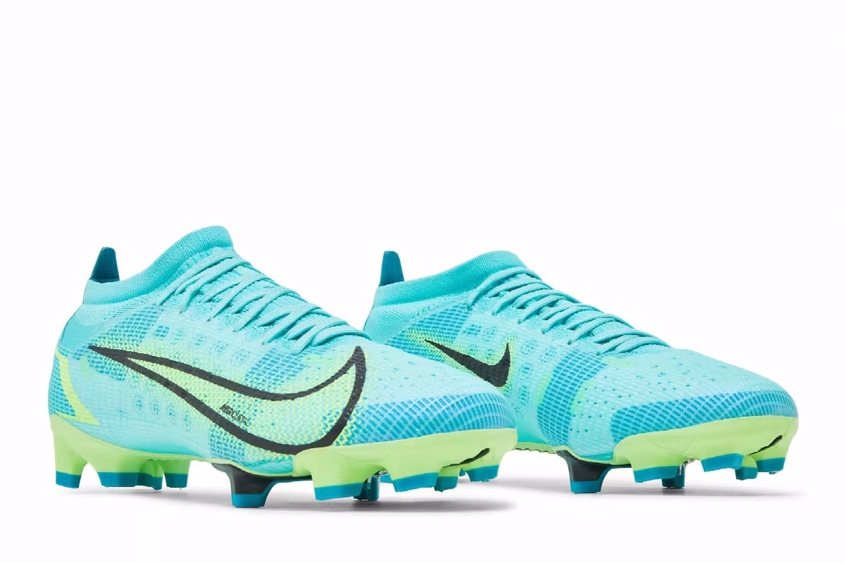Nike Mercurial Vapor 14 Pro FG Dynamic Turquoise Lime Glow, view 9