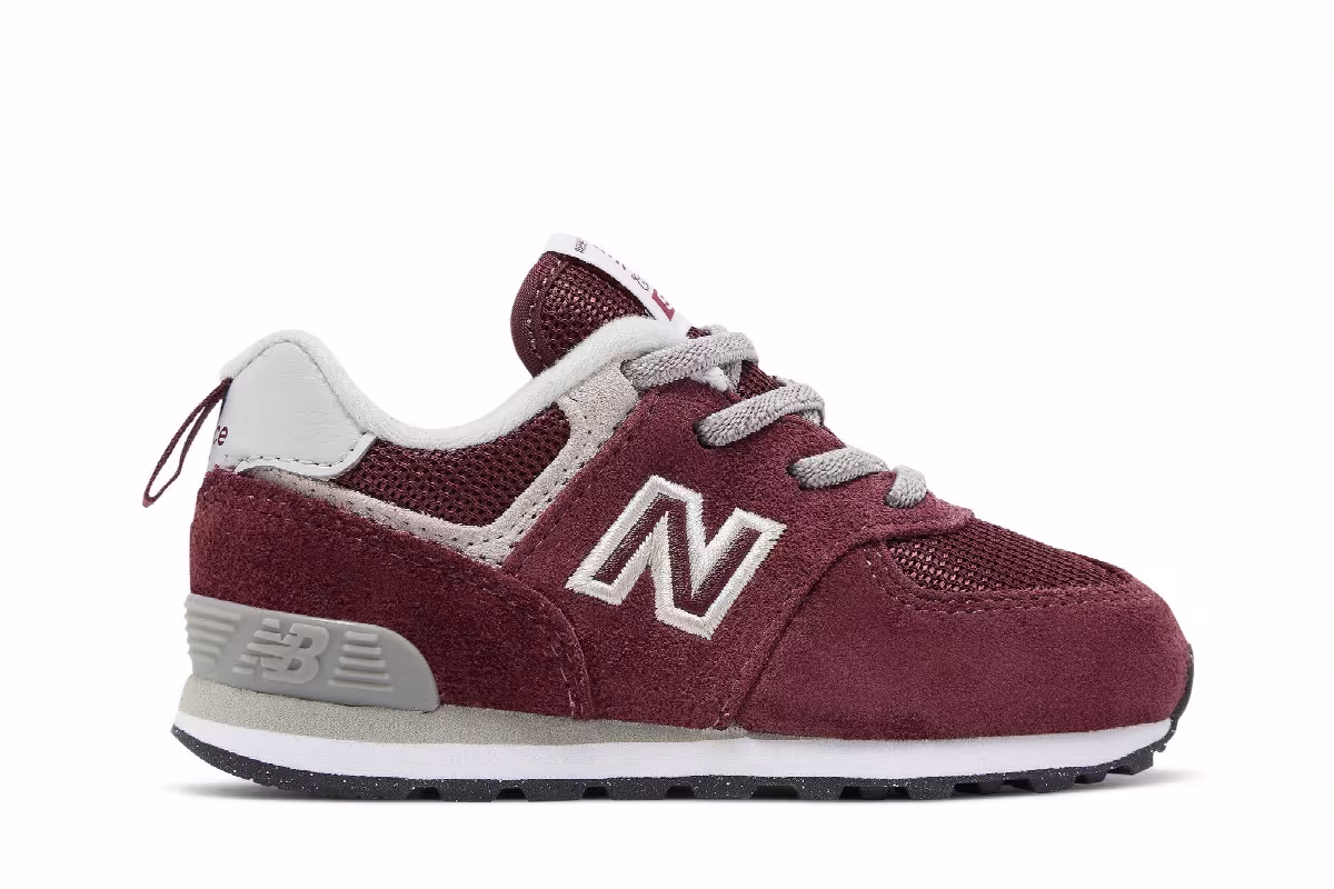 New Balance 574 Bungee Toddler Core Pack - Burgundy, view 2