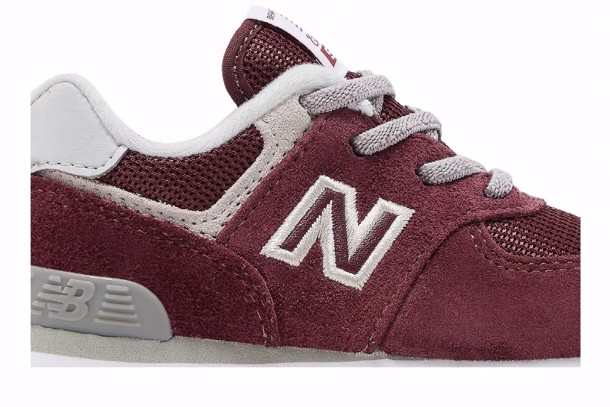 New Balance 574 Bungee Toddler Core Pack - Burgundy, view 3