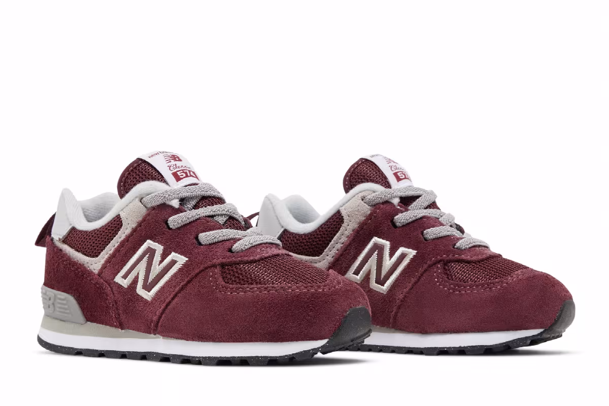 New Balance 574 Bungee Toddler Core Pack - Burgundy, view 9