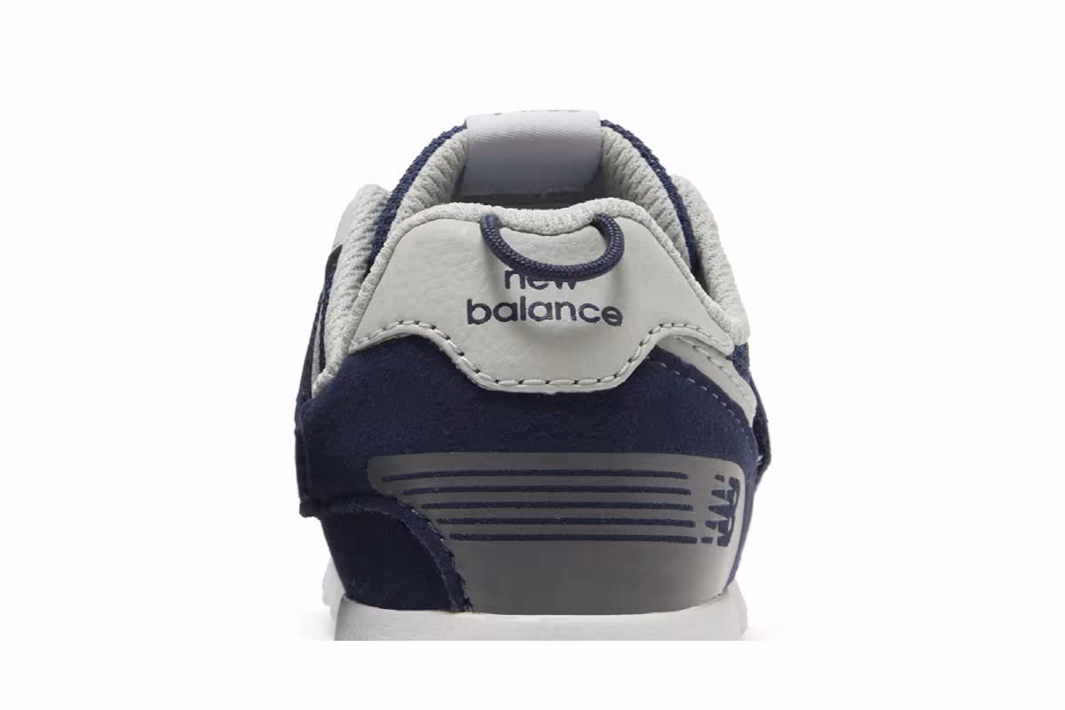 New Balance 574 New-B Hook & Loop Toddler Navy White, view 8