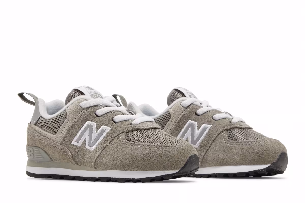 New Balance 574 Bungee Toddler Wide Core Pack - Grey, view 9