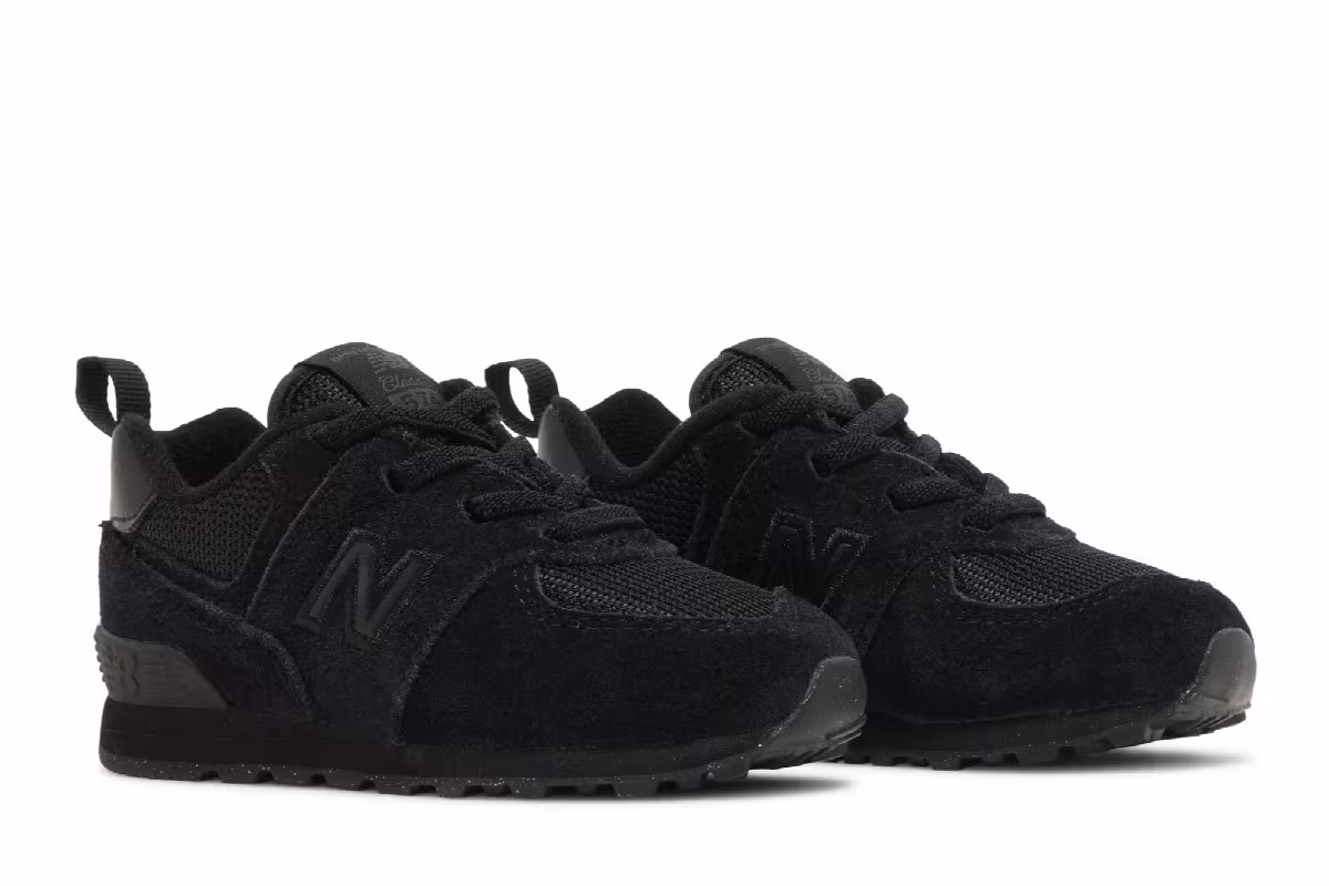 New Balance 574 Bungee Toddler Wide Core Pack - Black, view 9