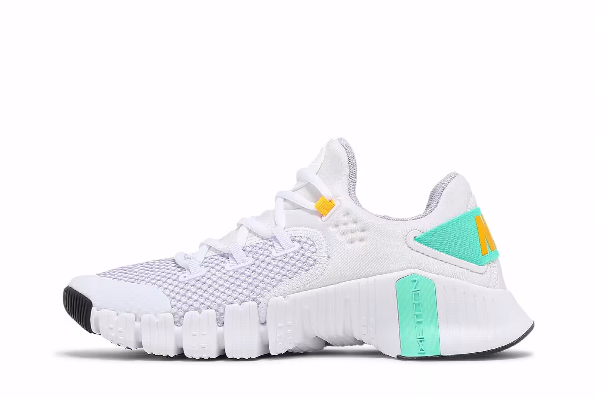 Nike Women's Free Metcon 4 White Green Glow, view 4