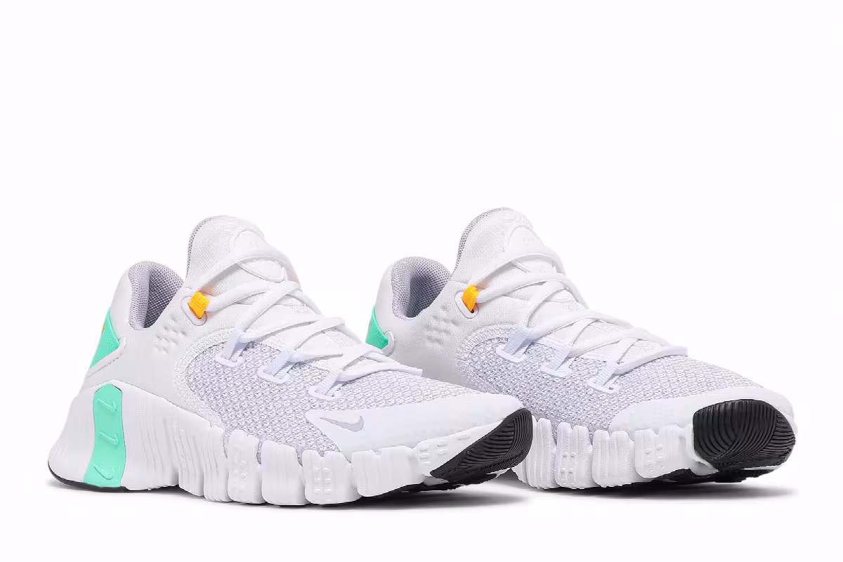 Nike Women's Free Metcon 4 White Green Glow, view 9