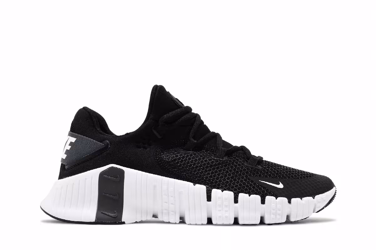 Nike Free Metcon 4 Black White, view 2