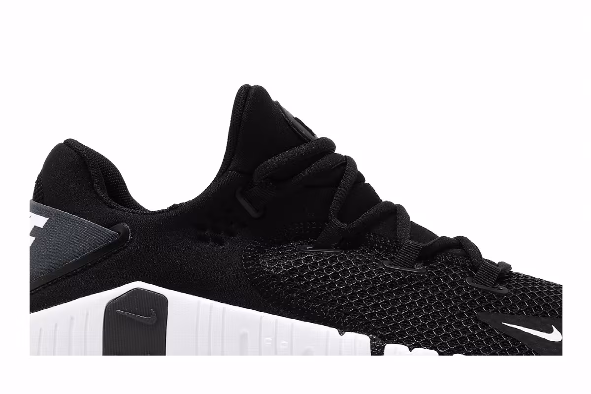 Nike Free Metcon 4 Black White, view 3
