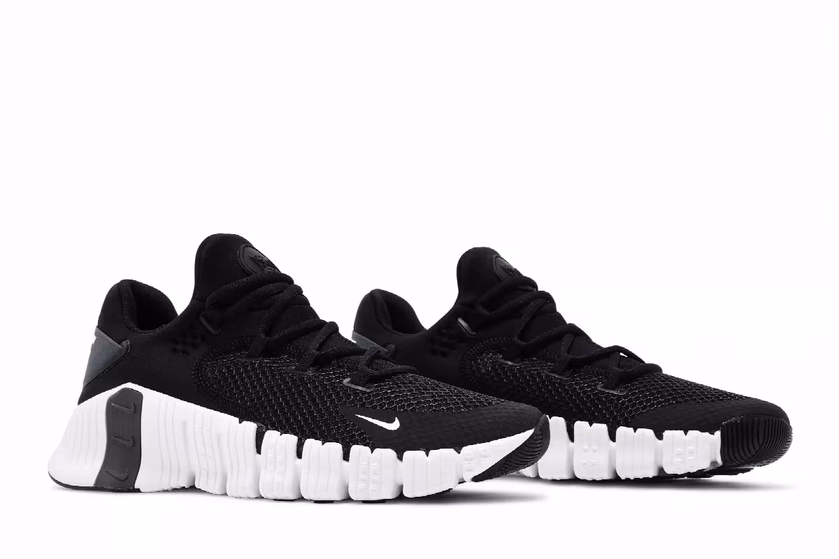 Nike Free Metcon 4 Black White, view 9