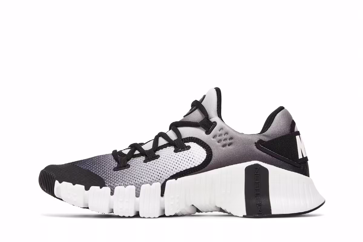 Nike Free Metcon 4 White Black, view 4